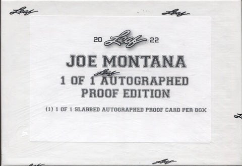 2022 Leaf Joe Montana Proof Football Hobby, Box