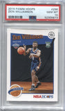 2019-20 Zion Williamson Panini NBA Hoops TRIBUTE ROOKIE RC PSA 10 #296 New Orleans Pelicans 5873