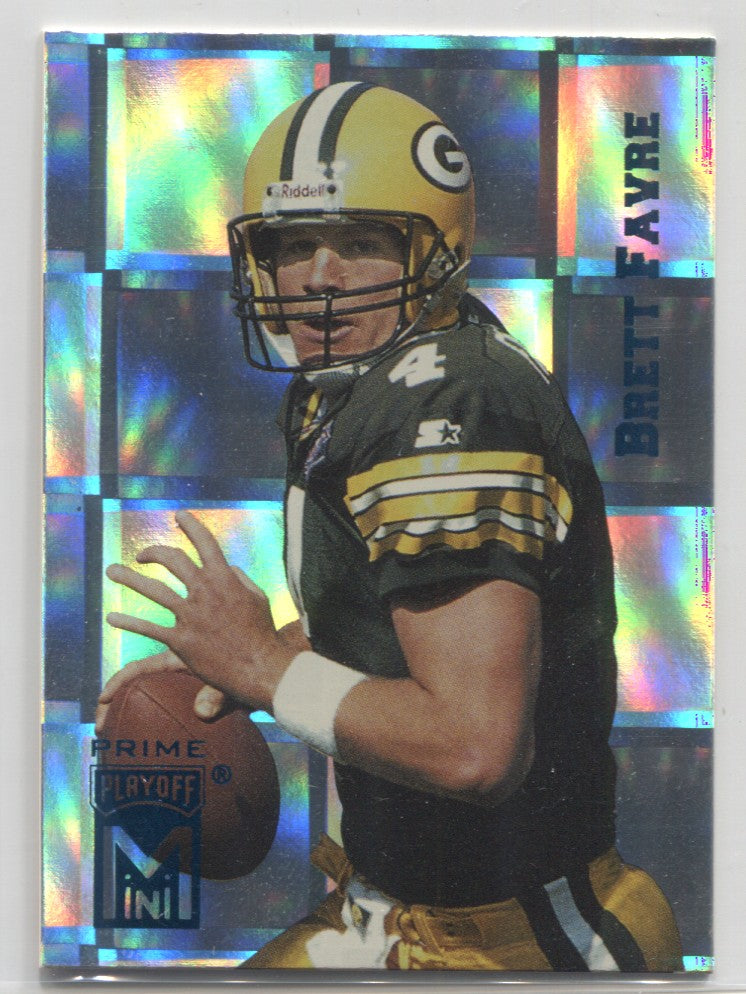 1995 Brett Favre Playoff Prime MINI #35 Green Bay Packers HOF