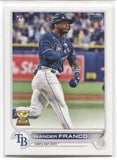 2022 Wander Franco Topps Series 1 ROOKIE RC #215 Tampa Bay Rays 36