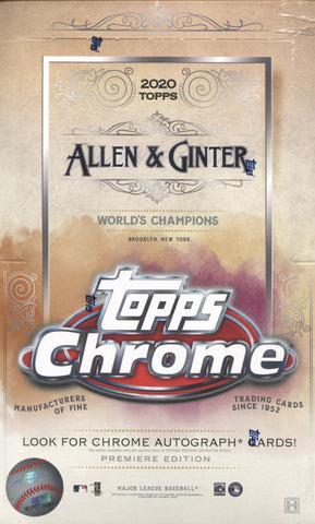 2020 Topps Allen & Ginter Chrome Baseball, Box