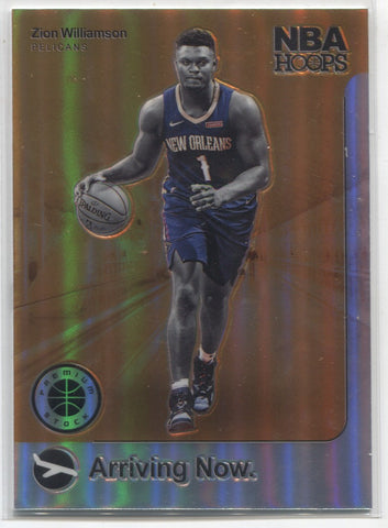 2019-20 Zion Williamson Panini NBA Hoops Premium Stock ARRIVING NOW SILVER HOLO ROOKIE RC #2 New Orleans Pelicans
