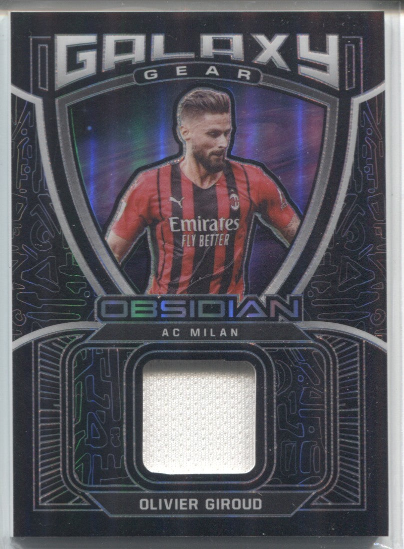 2021-22 Olivier Giroud Panini Obsidian GALAXY GEAR JERSEY RELIC 136/149  #GG-OG AC Milan