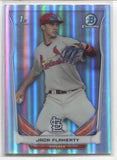 2014 Jack Flaherty Bowman Chrome Draft 1ST BOWMAN REFRACTOR ROOKIE RC #CDP30 St. Louis Cardinals 17