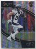 2018 Phillip Lindsay Panini Select FIELD LEVEL SILVER ROOKIE RC #224 Denver Broncos