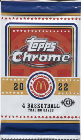 2022 Topps Chrome McDonald's All-American Basketball Hobby, Pack