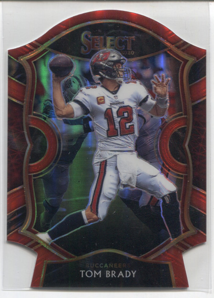 2021 Tom Brady Panini Select CONCOURSE RED DIE CUT #1 Tampa Bay Buccan