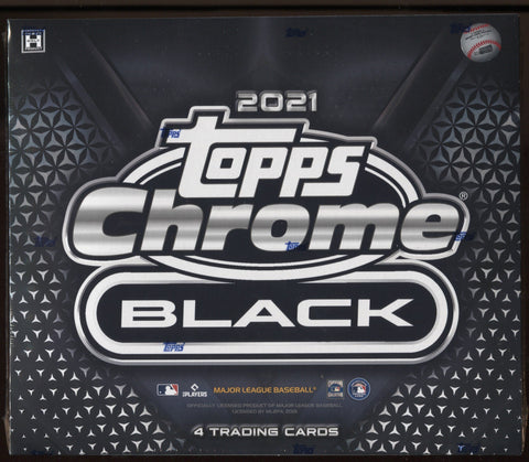 2021 Topps Chrome Black Baseball Hobby, Box