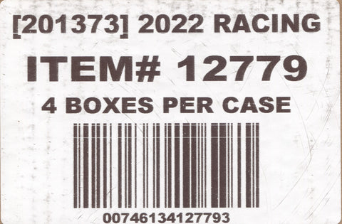 2022 Panini National Treasures Racing, 4 Hobby Box Case