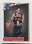 2018-19 Trae Young Donruss RATED ROOKIE RC #198 Atlanta Hawks 3