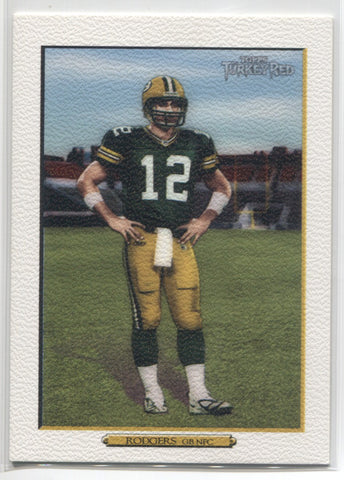 2006 Aaron Rodgers Topps Turkey Red WHITE #120 Green Bay Packers