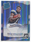 2017 Mike Williams Donruss Optic HOLO SILVER RATED ROOKIE RC #174 Los Angeles Chargers