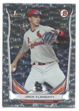 2014 Jack Flaherty Bowman Draft 1ST BOWMAN SILVER ICE ROOKIE RC #DP30 St. Louis Cardinals 5