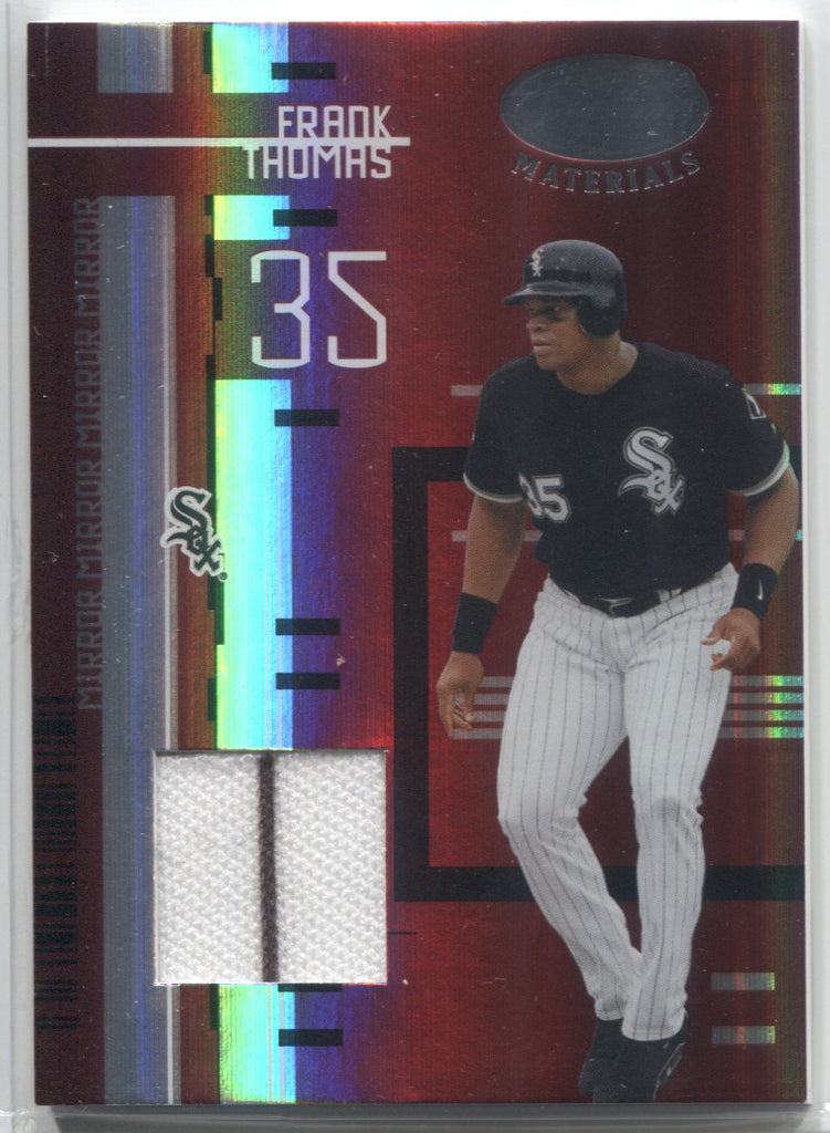 2005 Frank Thomas Leaf Certified Materials MIRROR RED JERSEY 242/250 R