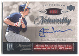 2005 Justin Morneau Upper Deck Premier NOTEWORTHY AUTO 29/50 AUTOGRAPH #NW-MO Minnesota Twins