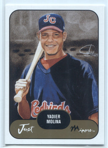 2002 Yadier Molina Just Minors JUST PROSPECTS ROOKIE RC #22 St. Louis Cardinals 10