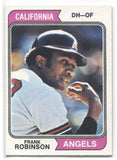 1974 Frank Robinson Topps #55 California Angels HOF BV $30