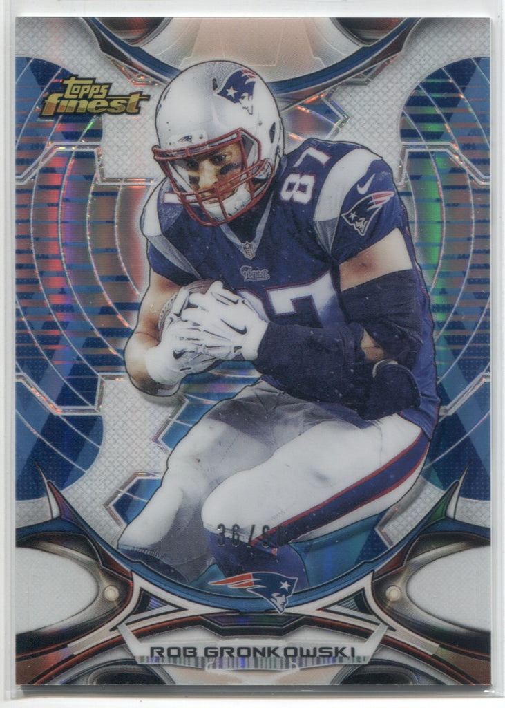 2015 Rob Gronkowski Topps Finest BLUE REFRACTOR #36/60 #73 New England