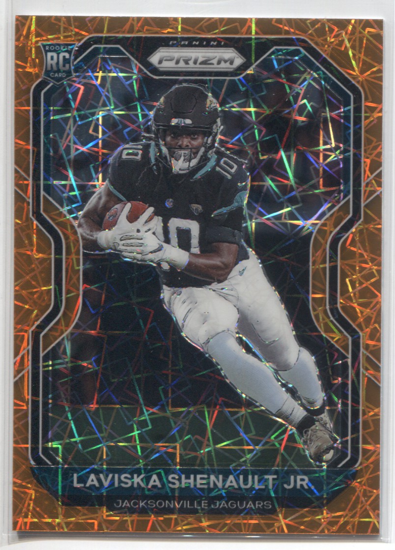 2020 Laviska Shenault Panini Prizm ORANGE LASER ROOKIE RC #350 Jac