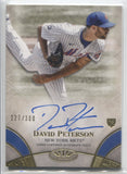 2021 David Peterson Topps Tier One BRK OUT ROOKIE AUTO AUTOGRAPH 227/300 RC #BOA-DPE New York Mets