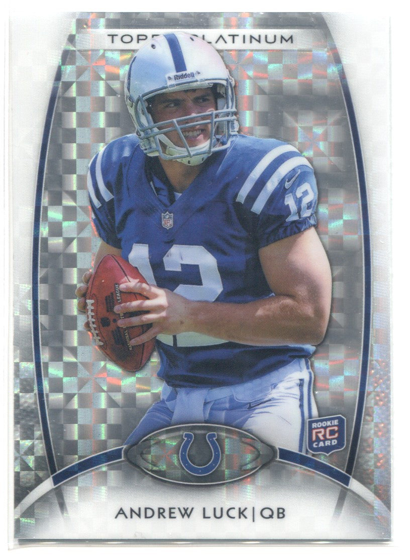 2012 Andrew Luck Topps Chrome Xfractor NFL Rookie Card 1 MINT 