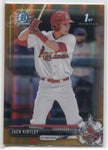 2017 Zach Kirtley Bowman Draft Chrome GOLD REFRACTOR 1ST BOWMAN 22/50 #BDC-20 St. Louis Cardinals