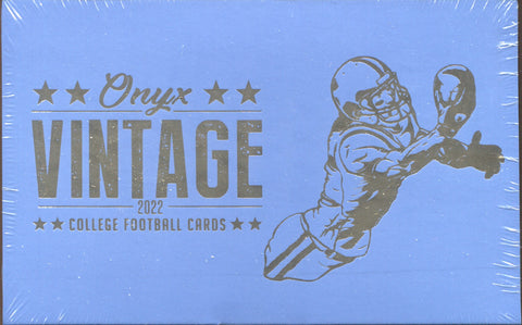 2022 Onyx Vintage Collection College Football Hobby Football, Box