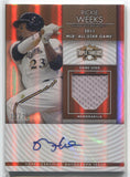 2012 Rickie Weeks Topps Triple Threads SEPIA UNITY JERSEY AUTO 16/75 AUTOGRAPH RELIC #UAR88 Milwaukee Brewers