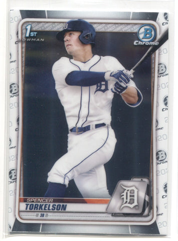 2020 Spencer Torkelson Bowman Chrome Draft PROSPECT 1ST BOWMAN #BD121 Detroit Tigers 5