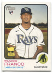 2022 Wander Franco Topps Heritage ROOKIE RC #347 Tampa Bay Rays 2