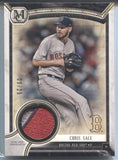 2018 Chris Sale Topps Museum MEANINGFUL MATERIAL GAME USED PATCH RELIC 09/25 #MMR-CCL Boston Red Sox