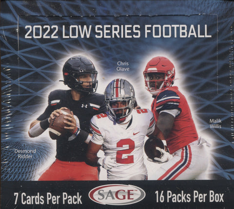 2022 Sage Hit Premier Draft Low Series Football, Box