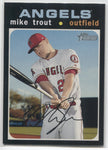 2020 Mike Trout Topps Heritage SHORT PRINT SP #466 Anaheim Angels