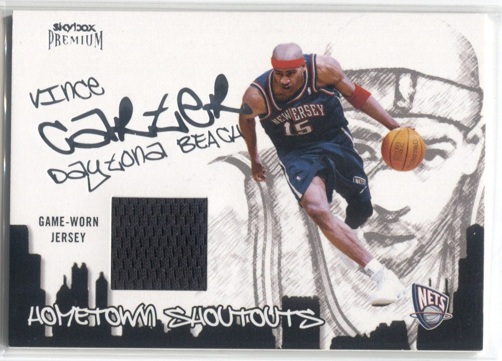 2004-05 Vince Carter Skybox Premium HOMETOWN SHOUTOUTS JERSEY RELIC #H