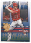 2020 Mike Trout Topps HOME RUN CHALLENGE BLUE WINNER 019/632 #HRC24 Anaheim Angels