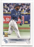 2022 Wander Franco Topps Series 1 ROOKIE RC #215 Tampa Bay Rays 13