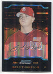 2004 Brad Thompson Bowman Chrome Draft Picks & Prospects GOLD REFRACTOR 09/50 #BDP163 St. Louis Cardinals