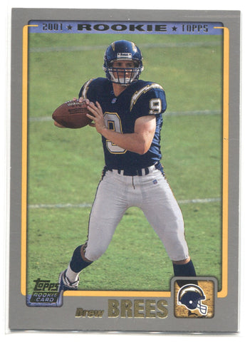 2001 Drew Brees Topps ROOKIE RC #328 San Diego Chargers 4
