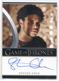 2022 Steven Cole as Kovarro Rittenhouse Game of Thrones The Complete Series Volume 2 AUTO AUTOGRAPH #NNO