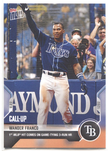 2021 Wander Franco Topps Now CALL-UP ROOKIE RC #402 Tampa Bay Rays 4