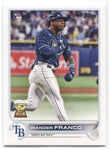 2022 Wander Franco Topps Series 1 ROOKIE RC #215 Tampa Bay Rays 8