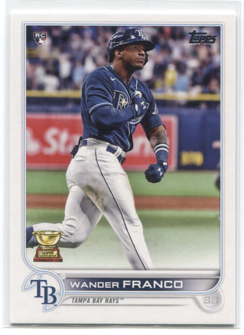 2022 Wander Franco Topps Series 1 ROOKIE RC #215 Tampa Bay Rays 44