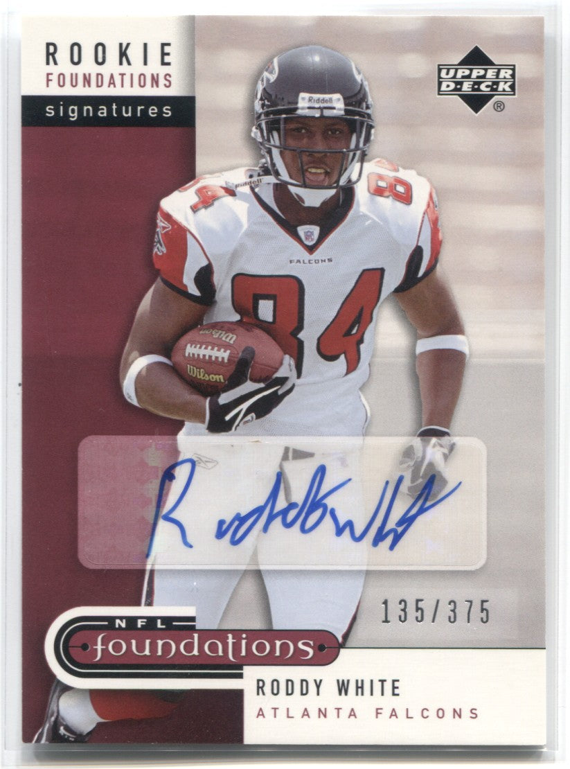 RODDY WHITE 2005 UPPER DECK PREDICTOR ON CARD AUTO