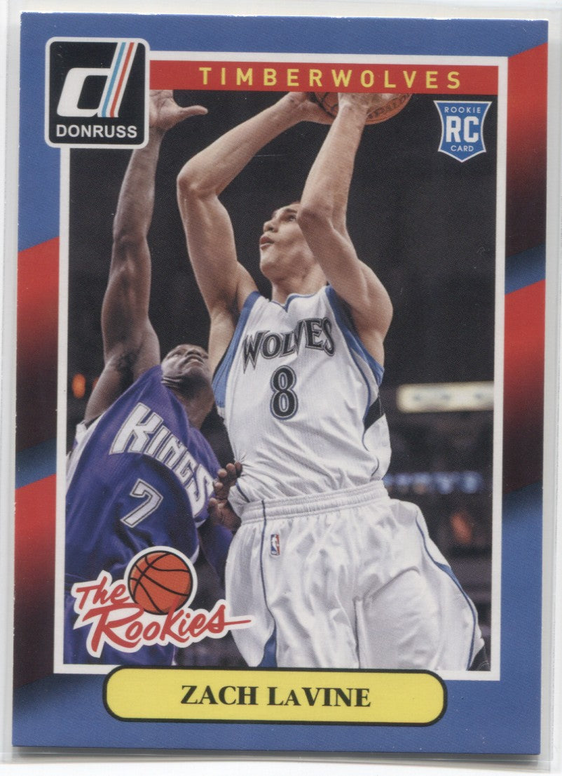 2014-15 Zach LaVine Panini Donruss THE ROOKIES ROOKIE RC #7 Minnesota