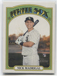 2021 Nick Madrigal Topps Heritage ACTION VARIATION ROOKIE RC #187 Chicago White Sox 1