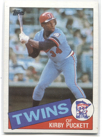 1985 Kirby Puckett Topps ROOKIE RC #536 Minnesota Twins HOF