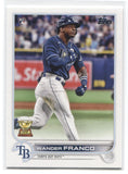 2022 Wander Franco Topps Series 1 ROOKIE RC #215 Tampa Bay Rays 26