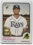 2022 Wander Franco Topps Heritage ROOKIE RC #347 Tampa Bay Rays
