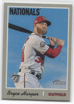 2019 Bryce Harper Topps Heritage SHORT PRINT SP #415 Washington Nationals