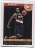 2013-14 C.J. McCollum Panini NBA Hoops ROOKIE RC #270 Portland Trail Blazers